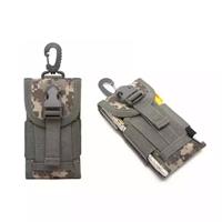 MOLLE-Compatible Tactical Phone Pouch with Buckle Closure